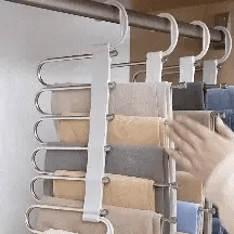 Multifunctional Wardrobe 5 Layers Pants Storage Rack Hangers Holders
