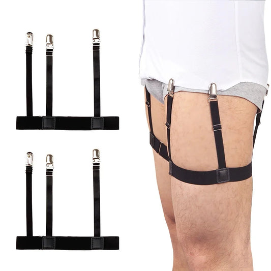 Adjustable shirt holder belt