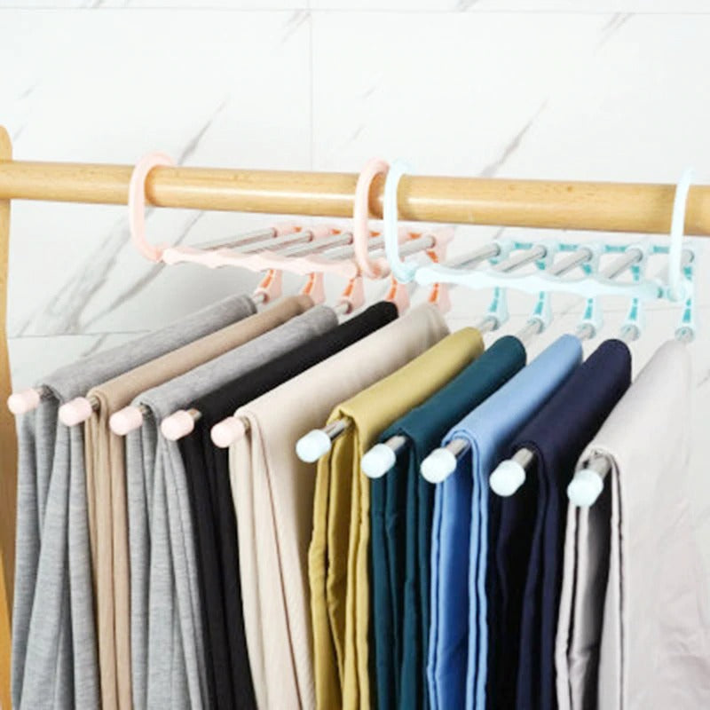 Multifunctional Wardrobe 5 Layers Pants Storage Rack Hangers Holders