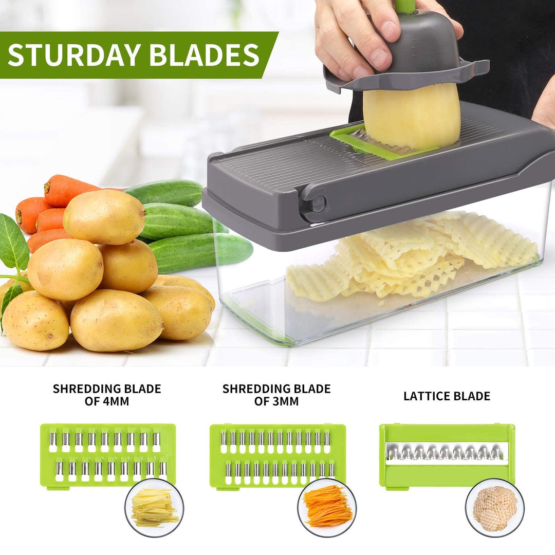 Multifunctional Vegetable Cutter Food Cutter Potato Cutter, Egg Separator Slicer