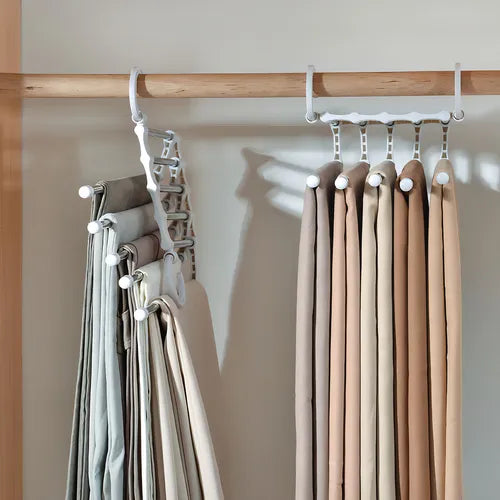 Multifunctional Wardrobe 5 Layers Pants Storage Rack Hangers Holders