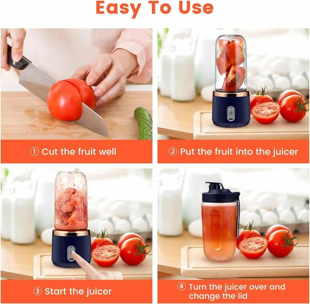 Electric Small Portable Blender & Juicer for Home, 300 ml