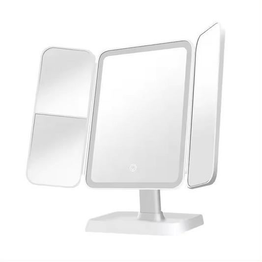 Vanity Led Lighted Travel Makeup Mirror Desktop Magnified Make Up Mirror with Lights