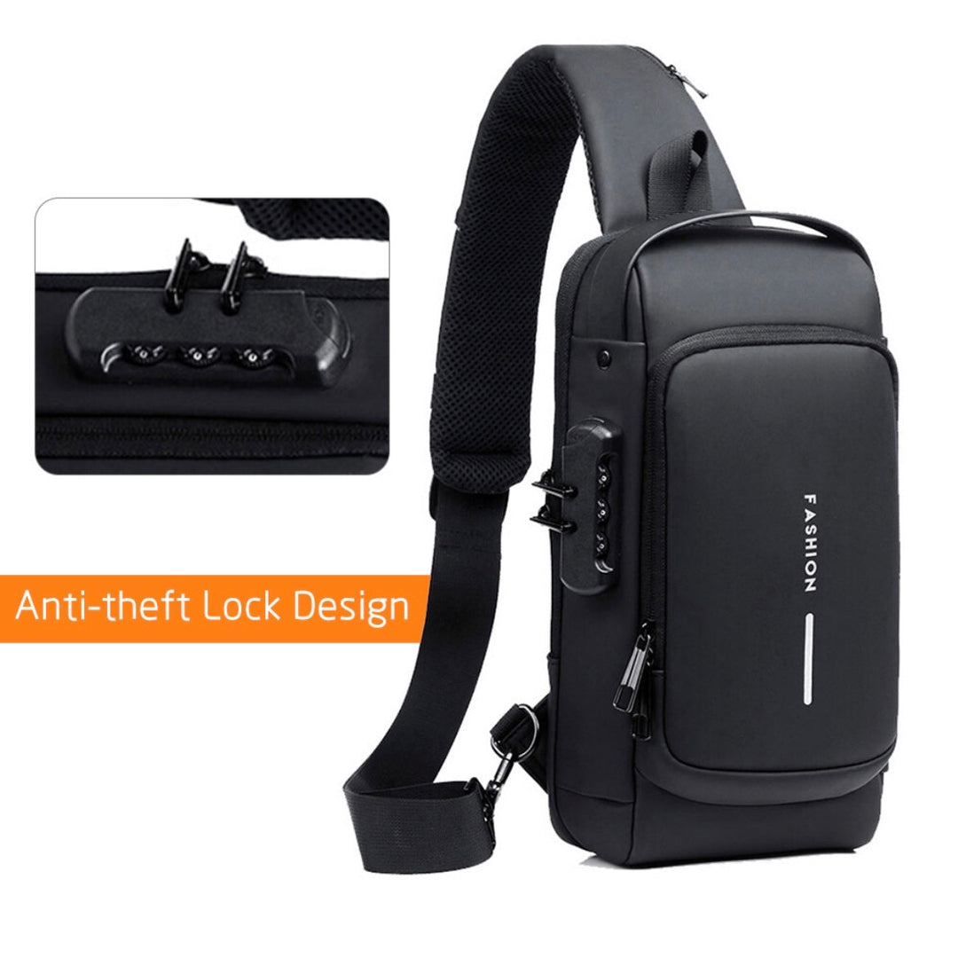 Shoulder Backpack with Code Waterproof Bag