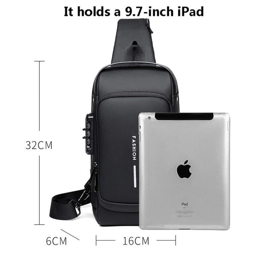Shoulder Backpack with Code Waterproof Bag